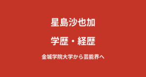 星島沙也加の学歴｜金城学院大学在学中にスカウトされた経緯とモデルデビューを解説【2026最新】