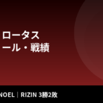 ケイト・ロータスのプロフィール・戦績｜RIZIN3勝2敗、10/3長崎でNOEL戦