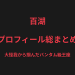 百湖のプロフィール総まとめ|大怪我からの復帰で掴んだDEEP JEWELSバンタム級王座を解説【2026最新】
