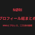 NØRIのプロフィール総まとめ｜MMAとプロレス、二刀流で挑む格闘家の戦績を解説【2026最新】